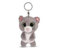 NICI Herz Llavero GLUBSCHIS Gato Gris Felinja 9cm Green, sólido, Color, 9 cm (48692)