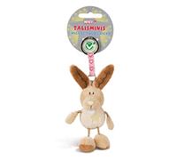 NICI Llavero Talisminis conejo 7cm beige - Colgante de peluche de animal con llavero para cordón, llavero y portallaves amuleto de la suerte para bolso con mensaje