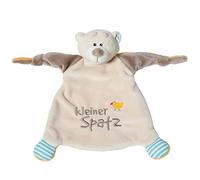 'Nici 40041 schmusetuch oso, mensaje y bordado de Diseño, "Pequeño gorrión, 25 x 25 cm