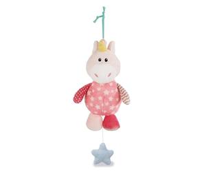 NICI 43657 Musical Soft Toy Unicorn - Caja de música (18 cm), diseño de Unicornio, Color Rosa