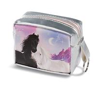 NICI 44908 Soulmates - Mini Bolso con Llavero (10 x 7 x 4,5 cm), Multicolor y Plateado