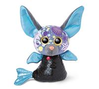 NICI NICI-46824 46824 Original - Glubschis Sirena murciélago Laguna-Lu 15 cm I Juguete Suave para niños Desde 0 Meses y Adultos I Animal de Peluche con Grandes Ojos Brillantes, Color Azul