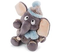 NICI 47273 Suave 35 cm - Peluches, niños y bebés - Esponjoso Animal de Relleno para abrazar y Jugar - Tiernos Elefantes de la colección de Invierno, Gris/Azul, Color