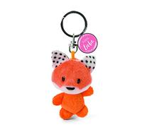 NICI Llavero Zorro de la Suerte 7 cm – Amuleto Alles Gute con cadena Naranja y Blanco (47532)