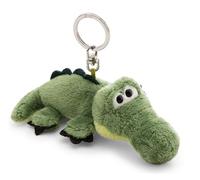 NICI 62399 - Llavero cocodrilo 10 cm, Verde, Fiel compañero de Peluche para Mochila o Bolso, Soporte para Llaves para Grandes y pequeños