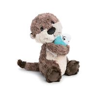 NICI 62648 Peluche de Nutria con Pez de Oda de Peluche Suave de Peluche Lindo para Acurrucar y Jugar para Niños y Adultos Gran Idea de Regalo 35cm Gris