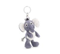 NICI 62732 - Llavero elefanta El-Flora, 10 cm, Gris, Fiel compañero de Peluche para Mochila o Bolso, Soporte para Llaves para Grandes y pequeños