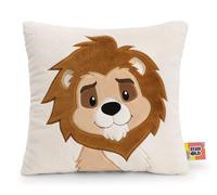 NICI 62750 - Cojín león 30 x 30 cm, marrón, cojín de Peluche Suave para niños y Adultos, cojín de Peluche Ideal para casa, guardería o para Llevar de Viaje