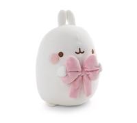 NICI 62784 - Peluche Molang con Lazo, de 24 cm Envuelto para Regalo, Blanco, Animal Suave, tierno para abrazar y Jugar, para niños y Adultos, para Regalar