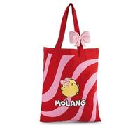NICI 62794 - Bolsa PIU PIU, 44 x 38 cm, Rosa, Elegante Bolsa de Compras con aplicación y Lazo de Peluche, Accesorio día a día, Las Compras y el Ocio,un Dulce Regalo para Fans y niños