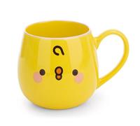 NICI 62797 - Taza de Porcelana PIU PIU, 400 ml, 8 X 9 cm, con Banda Decorativa, Amarillo, diseño Cuidado,un Dulce Accesorio para la Cocina, la Oficina y el hogar, un Regalo para Personas Especiales