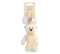NICI 62946 - Llavero Oso Finni 13 cm con mosquetón, Amarillo,Fiel compañero de Peluche para Mochila o Bolso, Llavero para Grandes y pequeños
