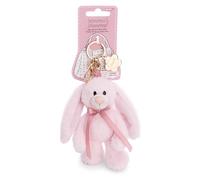 NICI 62949 - Llavero Conejo Lopino, 13 cm, con mosquetón, Rosa, Fiel compañero de Peluche para Mochila o Bolso, Llavero para Grandes y pequeños