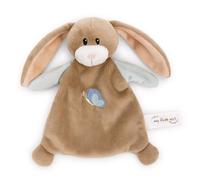 NICI 62982 - Mantita de apego Conejo Lopino 20 x 17 cm, marrón, mantita Suave para bebés y niños pequeños, Peluche-Manta para niñas y niños