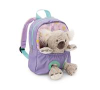 NICI 63039 - Mochila con Peluche, 21 x 26 cm, Koala de 25 cm, Lila, Peluche Desmontable, Suave y Esponjoso,Mochila Infantil para guardería para niños y niñas de 2 a 5 años