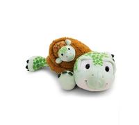 NICI 63070 - Peluche Tortuga con bebé, 28 cm, Verde, Animal de Peluche Suave para abrazar y Jugar, para niños y Adultos, Idea de Regalo