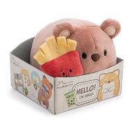 NICI 63181 - Peluche Oso Nomo, 13 cm con Patatas magnéticas con Carita expresiva en Caja de Regalo, Beige, Animal de Tacto Suave, Adorable Peluche para abrazar y Jugar, para niños y Adultos