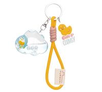 NICI 63185 - Colgante para Llaves y Bolso pingüino Waddle, 5 x 4 cm con líquido, Amarillo, Encantador Accesorio Tipo Dije, Fans de los Gatos y del Estilo Kawaii
