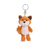 NICI Zorro Fridalie 10cm Naranja-Colgante de Peluche de Animal sostenible con aro cordón, Llavero y portallaves, (49140)