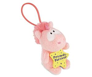 NICI Anhänger Einhorn Merry Heart Colgante de Unicornio con Texto Friends Forever, 8 cm, Color Rosa (42730)