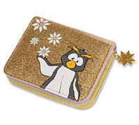 NICI- Billetera pingüino Frizzy, 12x9,5cm, Color dorado (1)