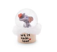 NICI Bola de Purpurina Love Elefante Gris Oscuro 6,5cm ° - Globo de Nieve, Bola de Purpurina - Gran Idea de Regalo