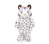 NICI Bolsa de Agua Caliente de Peluche Leoparda de Las Nieves Eleni Snowbell, 300 ml y 34 cm, Blanco, Suave muñeco térmico, a Partir de 10 Meses, para niños y Adultos - 62447