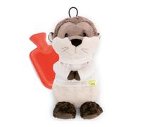 NICI Bolsa de Agua Caliente Nutria Ophelio, 300 ml, 34 cm - 63257 | Funda de peluche suave, calor reconfortante para los días fríos, ideal para la cama y para regalar