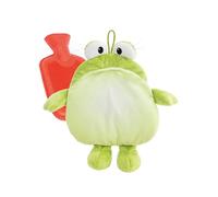NICI Bolsa de agua caliente rana Frowin, 300 ml, 34 cm, color verde - 62969 | Peluche térmico de diseño cuidado y suave, regalo dulce para familia y amigos, ideal para días fríos en casa