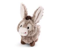 NICI Burro Donkeylee 18cm Gris de pie sostenible Hecho de Suave Peluche, para Jugar y abrazar, para niños y Adultos, una Gran Idea de Regalo (49032)