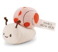NICI- Caracol 12 cm con Mensaje «Have a Slow Day» -Coral-Peluche Suave, Lindo para abrazar y Jugar, para niños y Adultos, una excelente Idea de Regalo | 61640, Color