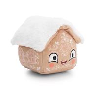NICI- Casa de Jengibre de Peluche de 15 cm, marrón, Suave casita, mullida Figura para abrazarla y Jugar, Gran Idea de Regalo para niños y Personas Adultas, 62409, Color Pan