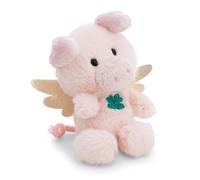 NICI-Cerdito ángel de la Guarda de Peluche de 12 cm en Caja, 12 x 6,5 x 9,5 cm, Rosa Fucsia, Suave muñeco, Adorable, para abrazarlo y Jugar, Regalo para niños y Personas Adultas, 61894, Color Cerdo