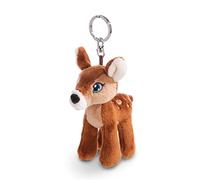 NICI Cervatillo Mala Magic 10cm marrón-Colgante de Peluche de Animal sostenible con aro cordón, Llavero y portallaves, Color (49200)