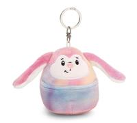 NICI Chill Conejo 8cm-Colorido-Compañero de Felpa para Mochila o Bolso, Colgante de Peluche con Anillo de Metal para Llavero y portallaves | 61753, sólido, Color, 8 x 7 x 5 cm
