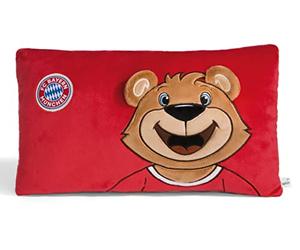 NICI Cojín de Peluche FC Bayern de Múnich Oso Berni 43x25cm marrón