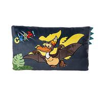 NICI- Cojín Rectangular Dinosaurio Orny 43x25cm Green, Color Blue (48821)