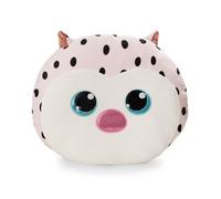 NICI Cojín GLUBSCHIS Búho Lowidou de 35 x 30 cm, Rosa, Suave, con diseño de Animal de Peluche, para niños, niñas, bebés y Amantes de los Peluches, Ideal para casa, guardería o Viajes, 62207