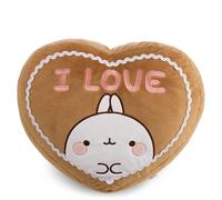 NICI Cojín MOLANG Corazón de Jengibre 35x28,5 cm - Suave y Decorativo, Ideal para habitación Infantil o Dormitorio, Idea de Regalo | 63303
