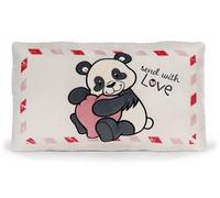 NICI Cojín Panda Love de 43 x 25 cm, Blanco, Mullido cojín con diseño de Animal para niños y Personas Adultas, Ideal para casa, guardería o Viajes, 62617