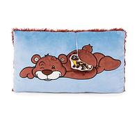 NICI- Cojín Rectangular Oso Malo 43x25cm Green, Estampado Animal, Color Brown, 43 x 25 x 12 cm (48788)