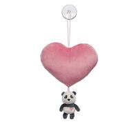 NICI- Corazón de Peluche de 15 cm con Panda Love de 10 cm y Ventosa, Rosa Fucsia, Suave Pelo, Mullido, para abrazarlo y Jugar, Gran Idea de Regalo para niños y Personas Adultas, 62616, Color