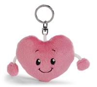 NICI Corazón Love de 8 cm, Rosa Fucsia, Fiel acompañante de Peluche para Mochila o Bolso, Llavero para Todas Las Edades, 62622, Color