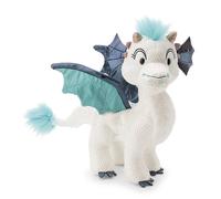 NICI Dragón Zafura de Peluche, 27 cm, Blanco, Suave Pelo con Efecto Brillante, tierno muñeco NICI para abrazarlo y Jugar, para niños y Personas Adultas - 62420