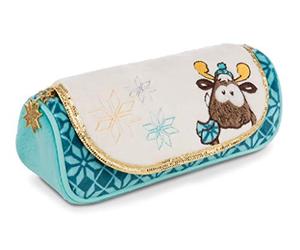 NICI- Estuche enrollable reno Reny Heart 19x7x7cm, Color dorado (1)