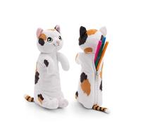 NICI Estuche para lápices Gato 25cm Blanco - Estuche de Peluche para niñas y Mujeres, Bolsa para el Colegio, la Oficina o cosméticos, Suave Bolsa de Peluche