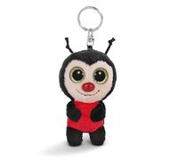 NICI GLUBSCHIS de Mariquita Lily May, 9 cm, Negro, Fiel compañero de Peluche para Mochila o Bolso, Llavero para Todas Las Edades, 62590, Color