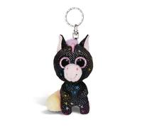 NICI GLUBSCHIS de Unicornio Vita-Mi, 9 cm, Negro, Fiel compañero de Peluche para Mochila o Bolso, Llavero para Todas Las Edades, 62591, Color (Paquete de 2)