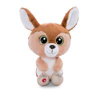NICI Glubschis: El Original - El Ciervo Feena de Glubschis 15cm I Peluche Sentado con Grandes Ojos Brillantes I Suave Juguete para Amantes de los Peluches