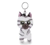 NICI Glubschis: El Original - Glubschis Llavero de Cebra de Peluche Mankalita 9 cm - Tiernos Juguetes de Animales del Zoo - Lindo Colgante para Cordones y llaveros - Mini Juguete para niñas y niños